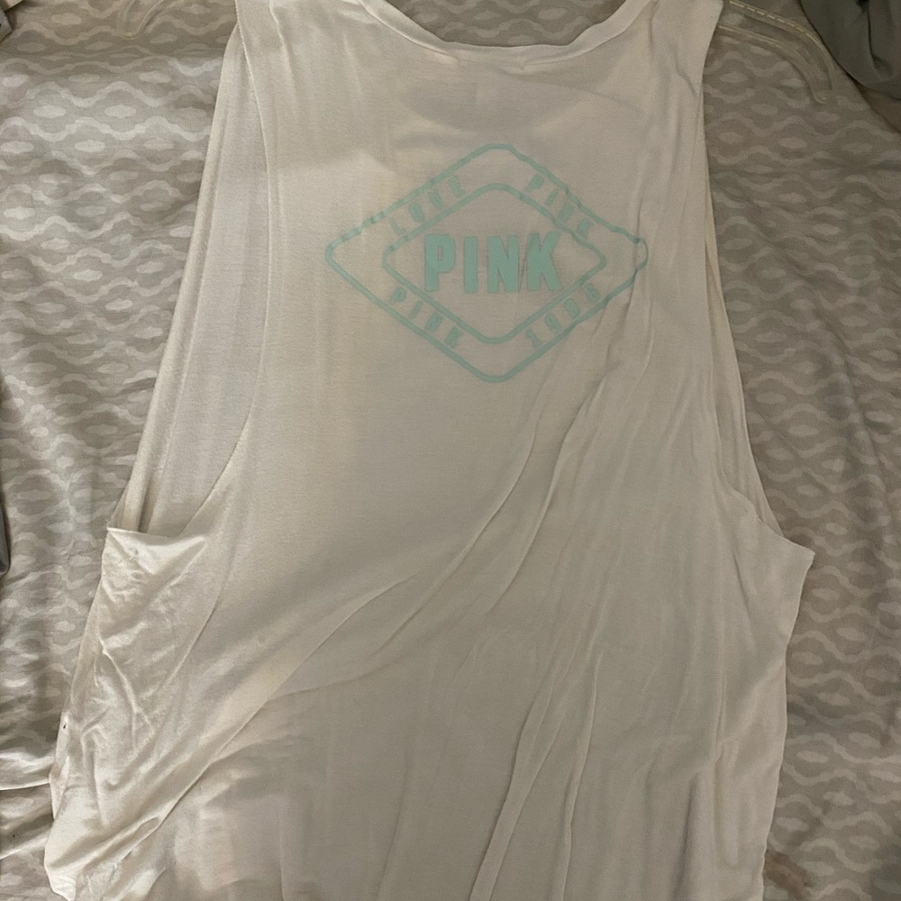 white shirt from pink